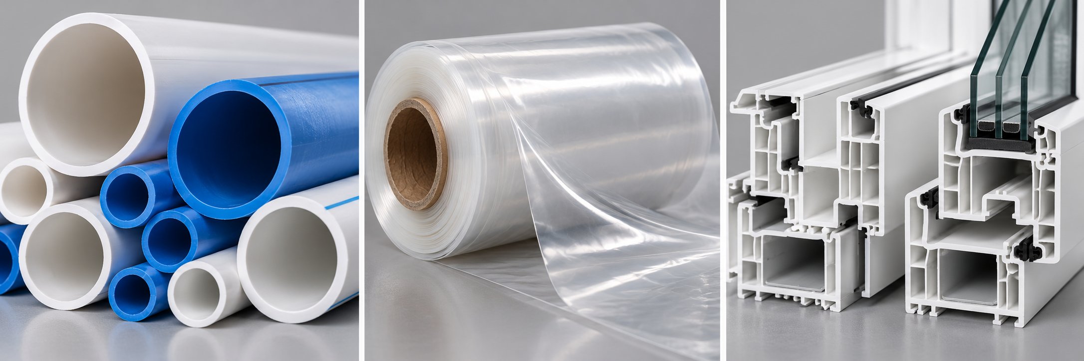 finished products from pipe film and profile extrusion lines