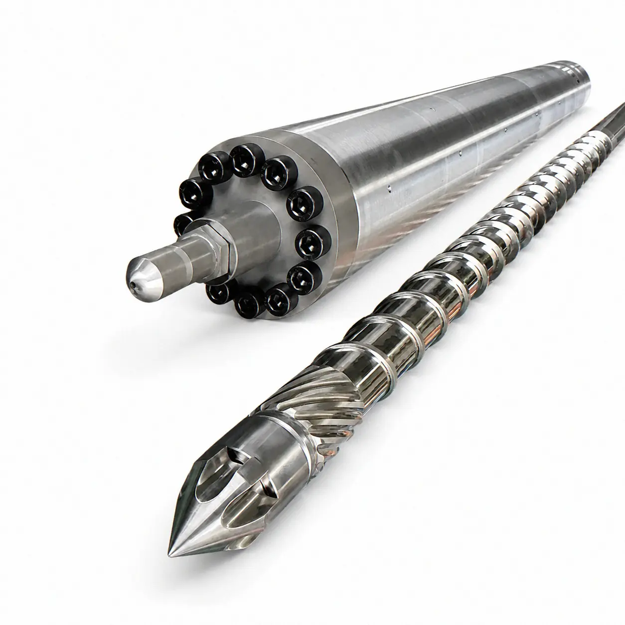 Injection Molding Screw manufactured by Nanhaiya for plastic extrusion and injection molding