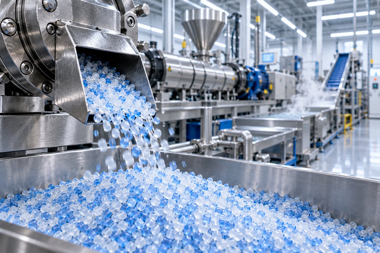 a plastic pelletizing machine converts raw or recycled plastic into uniform pellets ready for downstream manufacturing