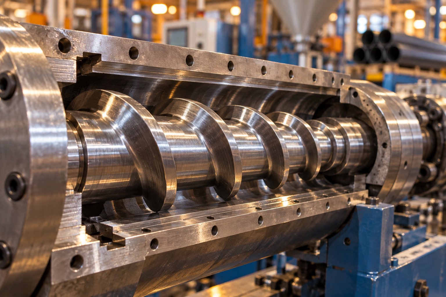 single screw and barrel assembly the core component driving pp pipe extrusion performance