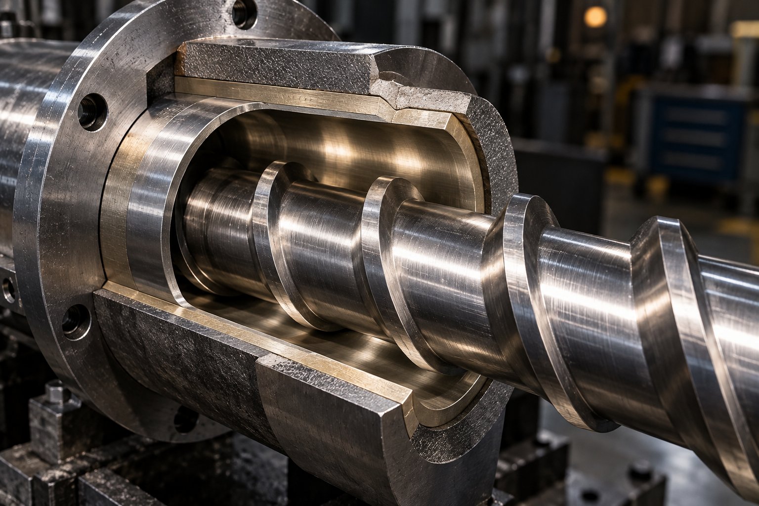bimetallic barrel liner and precision machined screw flights the critical wear components that define extruder performance and supplier quality