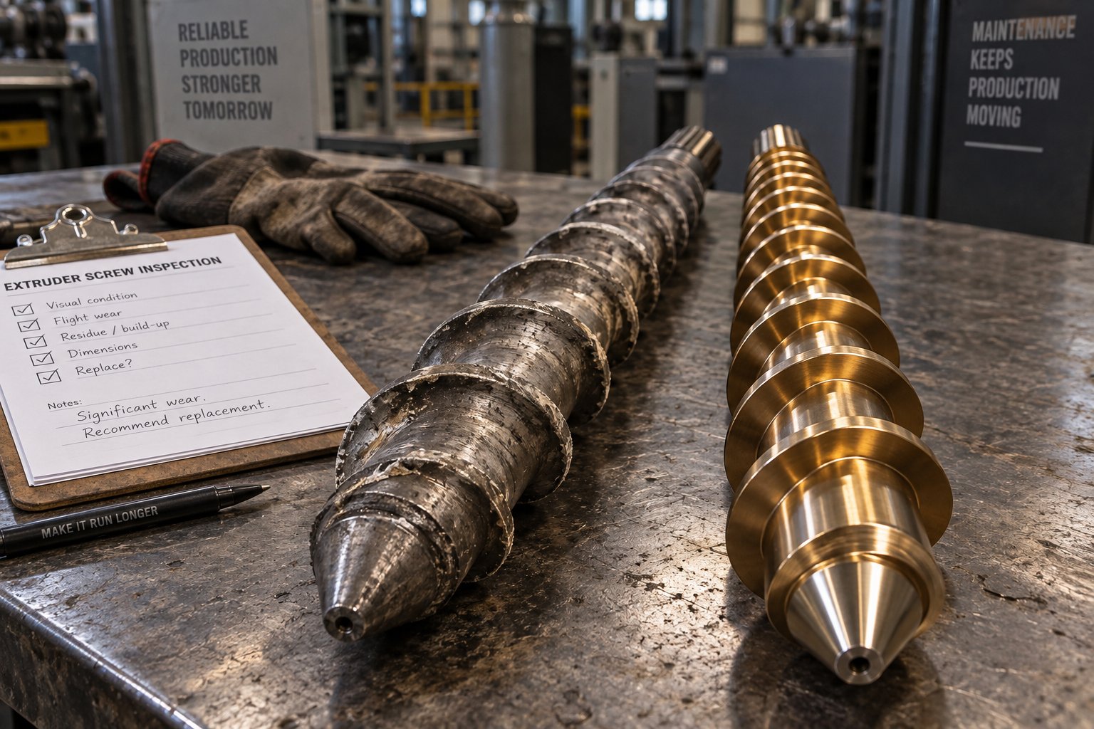 comparing a worn screw against a premium replacement illustrates why per hour cost matters more than purchase price