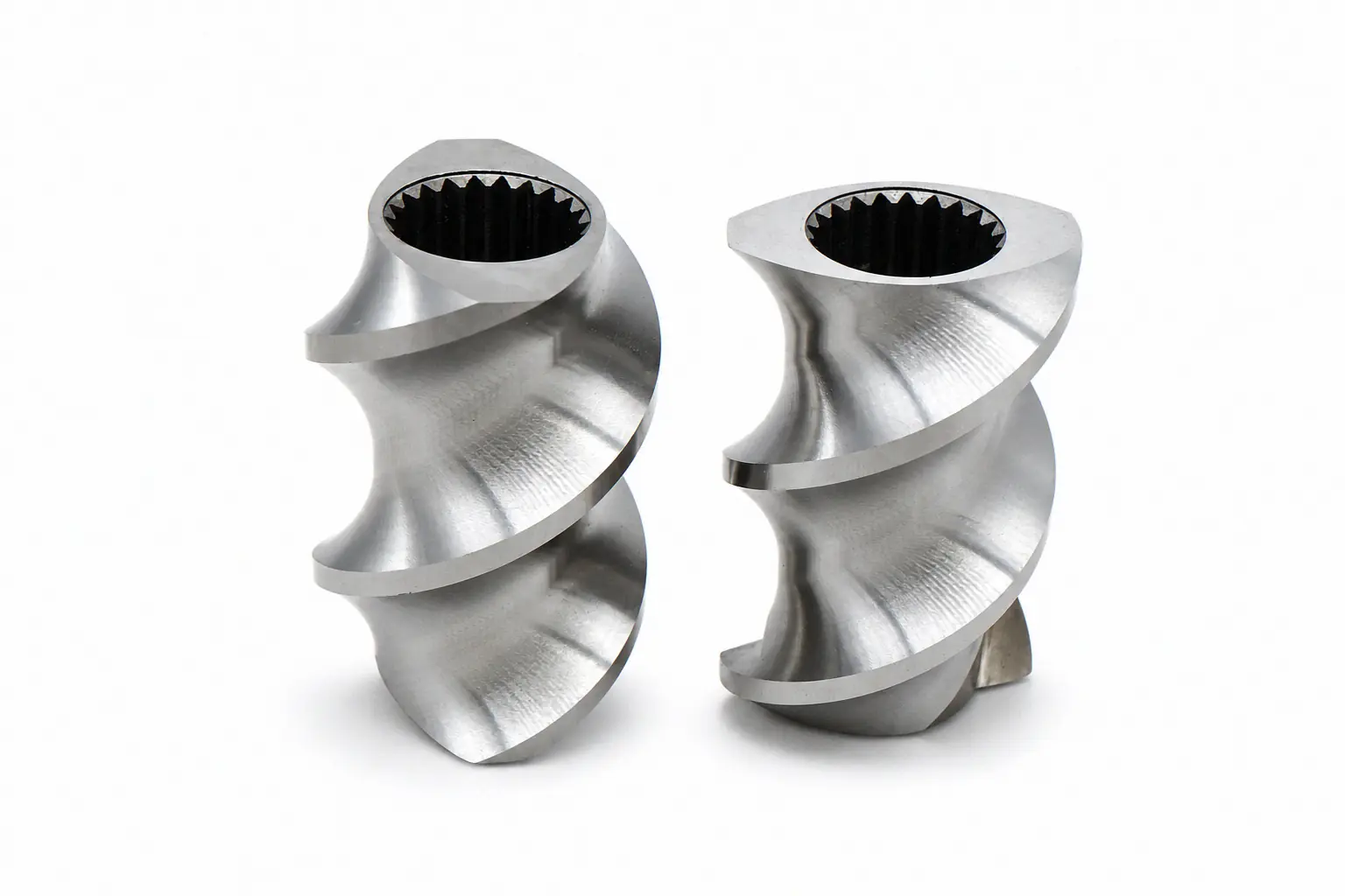 Segment Screw manufactured by Nanhaiya for plastic extrusion and injection molding