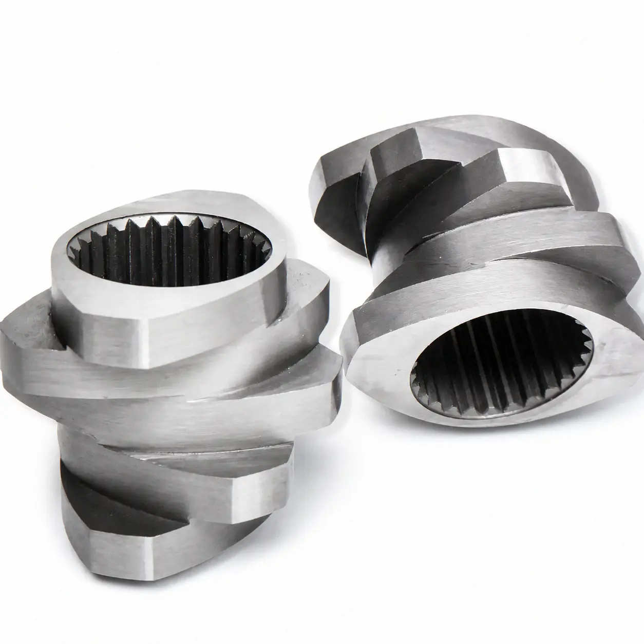 Segment Screw manufactured by Nanhaiya for plastic extrusion and injection molding