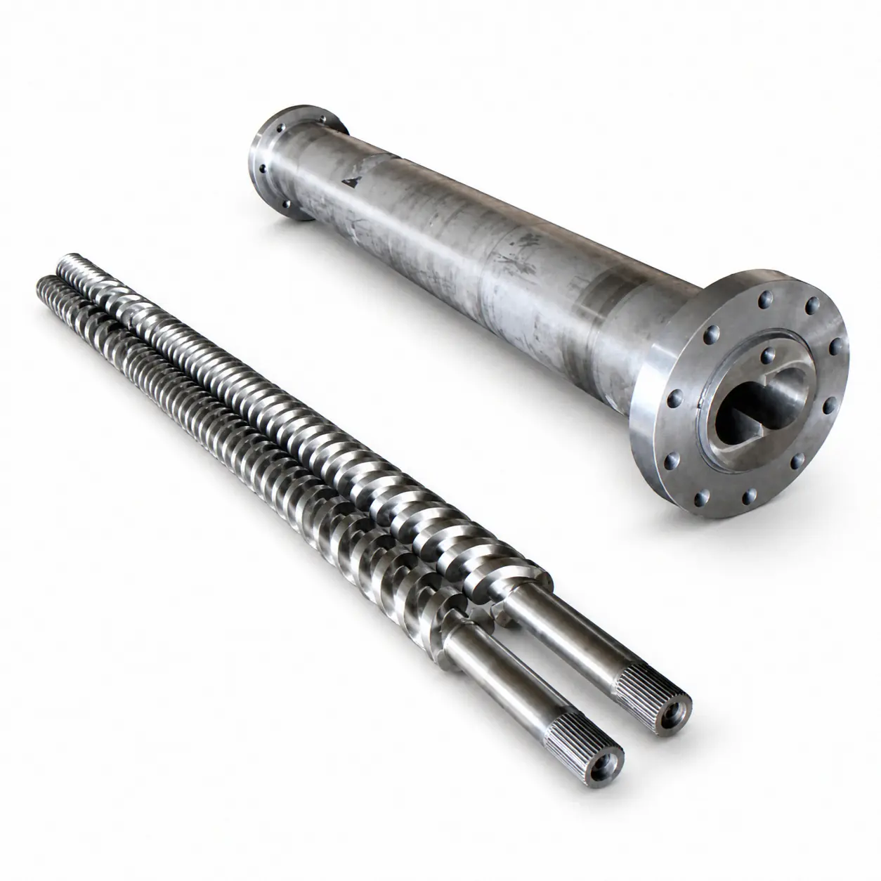 Parallel Twin Screw manufactured by Nanhaiya for plastic extrusion and injection molding