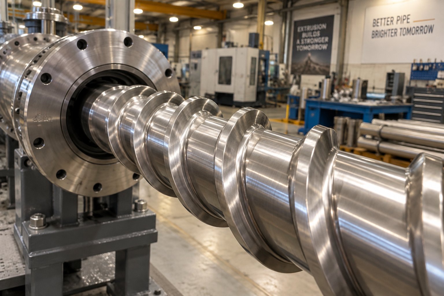precision engineered screw barrel assembly designed for hdpe pipe extrusion lines