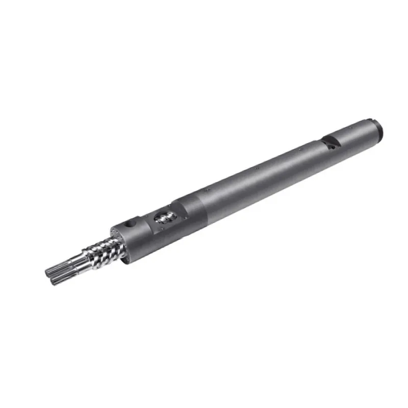 Single screw barrel for plastic extrusion