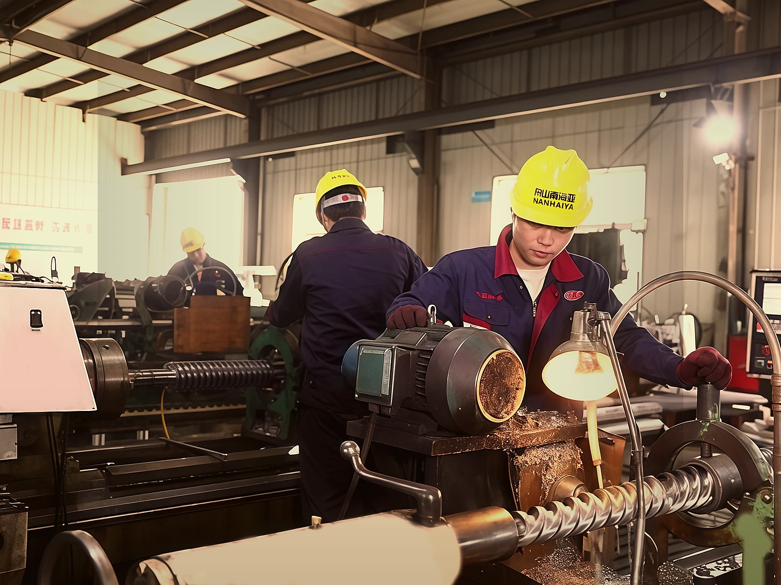 Wide view of the Nanhaiya factory workshop