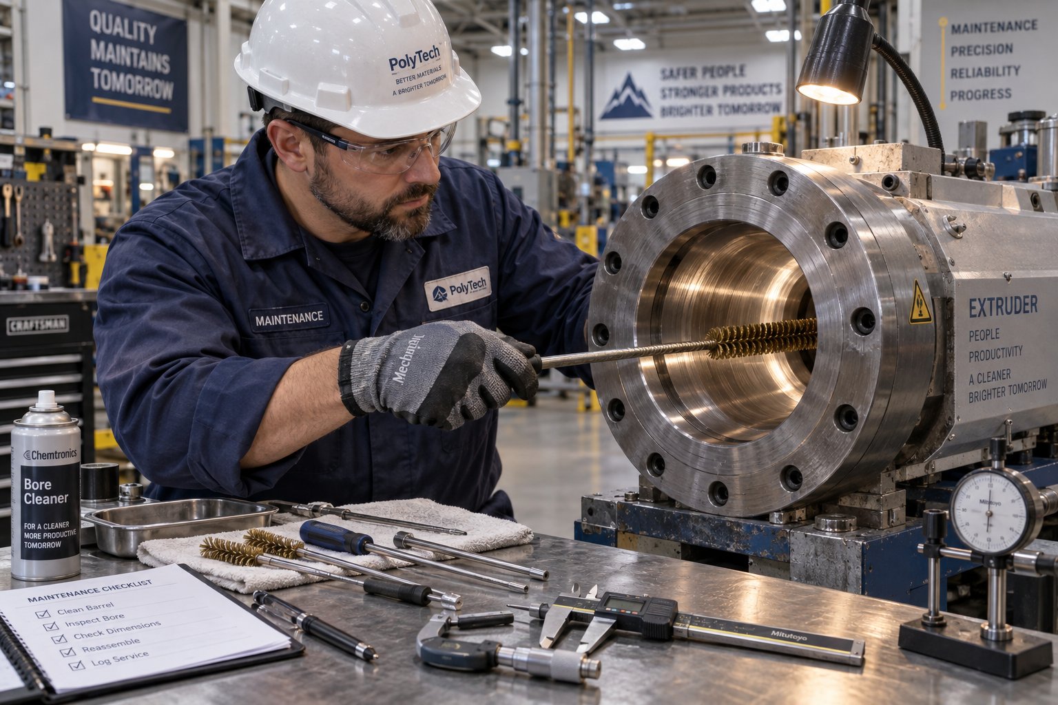 proper barrel bore cleaning with brass tools prevents surface damage during pvc barrel maintenance